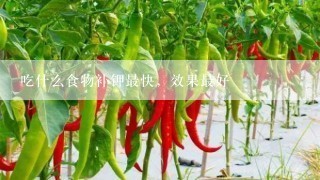 吃什么食物补钾最快，效果最好