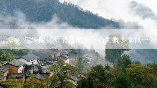 2019年云南昆明榴莲批发市场大概多少钱一公斤?