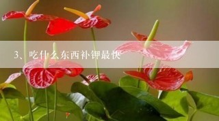 吃什么东西补钾最快