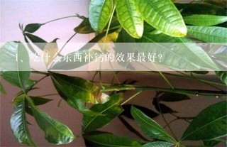 吃什么东西补钙的效果最好？