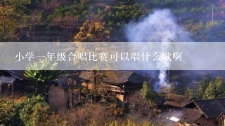 小学一年级合唱比赛可以唱什么歌啊