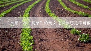 “水果”和“蔬菜”的英文是可数还是不可数？