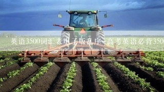 英语3500词汇表电子版乱序-高考英语必背3500单词