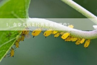 食堂大锅菜经典菜谱有哪些？