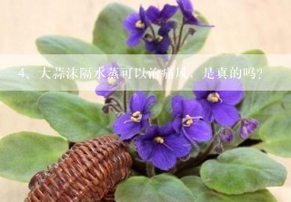 大蒜沫隔水蒸可以治痛风，是真的吗？