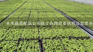 水果蔬菜配送公司除了办理营业执照还需要办理什么证件？