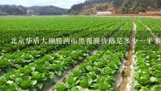 北京华盾大棚膜两面黑覆膜价格是多少一平米10丝？