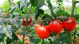 上桌八个凉菜菜单