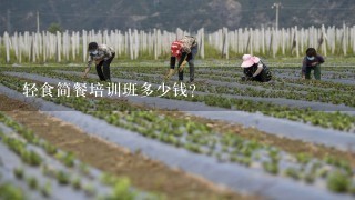 轻食简餐培训班多少钱？