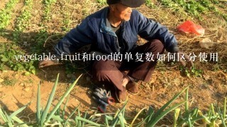 vegetable,fruit和food的单复数如何区分使用