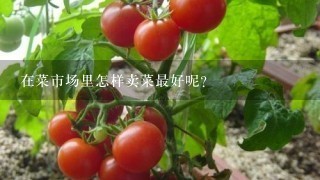 在菜市场里怎样卖菜最好呢？