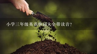 小学三年级英语单词大全带读音？