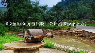 0.8丝的Bopp镀铝膜一公斤出多少个平方?