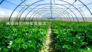 减脂汤的8种家常做法？