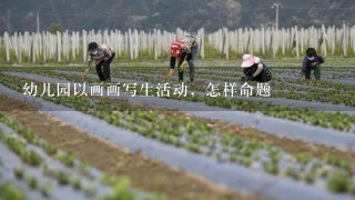 幼儿园以画画写生活动，怎样命题