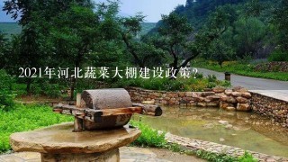 2021年河北蔬菜大棚建设政策？