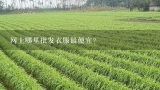 网上哪里批发衣服最便宜？