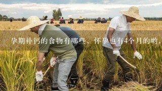 孕期补钙的食物有哪些，怀孕也有4个月的哟，这个时候吃多点水果行吗？