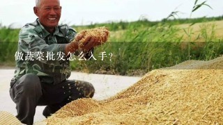 做蔬菜批发怎么入手?