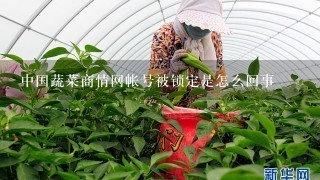 中国蔬菜商情网帐号被锁定是怎么回事