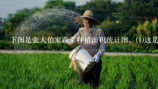 下图是张大伯家蔬菜种植面积统计图，(1)这是1幅（）统计图，它的最大优点是（）。(2)如果张大伯家