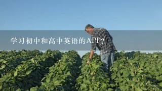 学习初中和高中英语的APP？