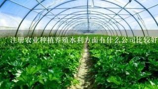 注册农业种植养殖水利方面有什么公司比较好