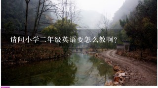 请问小学2年级英语要怎么教啊？