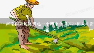 河南南阳地区搭建1个4季食用菌种植大棚需要多少钱？