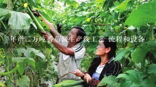 年产2万吨番茄酱生产线工艺 流程和设备