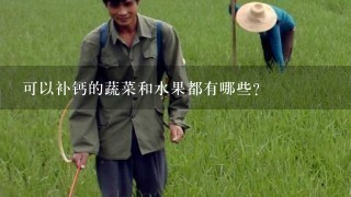 可以补钙的蔬菜和水果都有哪些？