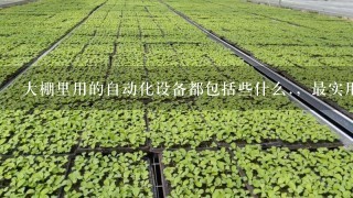 大棚里用的自动化设备都包括些什么.，最实用的有什