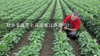 拉水果蔬菜上高速要过路费吗？