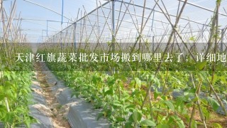 天津红旗蔬菜批发市场搬到哪里去了，详细地址说1下。谢谢