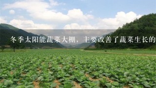 冬季太阳能蔬菜大棚，主要改善了蔬菜生长的( )2浓度