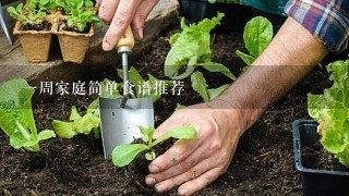 1周家庭简单食谱推荐