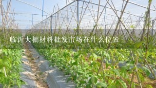 临沂大棚材料批发市场在什么位置