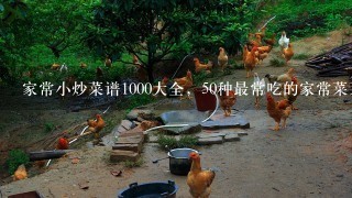 家常小炒菜谱1000大全，50种最常吃的家常菜菜名？