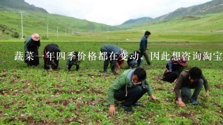 蔬菜1年4季价格都在变动，因此想咨询淘宝怎么样卖蔬菜？