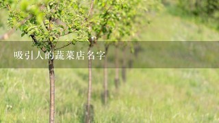 吸引人的蔬菜店名字