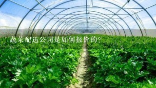 蔬菜配送公司是如何报价的？