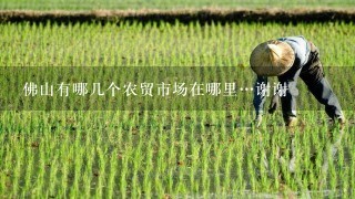 佛山有哪几个农贸市场在哪里…谢谢