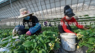 谁能帮我总结1下7年级下册英语单词有哪些不可数名词，记住是下册的!!