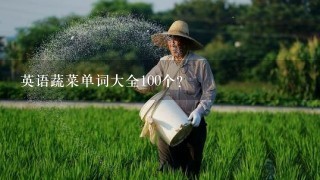 英语蔬菜单词大全100个？