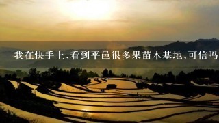 我在快手上,看到平邑很多果苗木基地,可信吗？