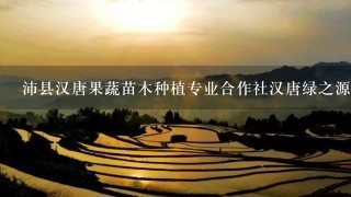 沛县汉唐果蔬苗木种植专业合作社汉唐绿之源商标注册