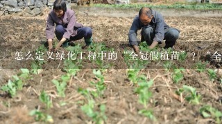 怎么定义绿化工程中的“全冠假植苗”？“全冠假植苗