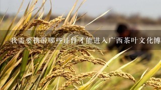 我需要携带哪些证件才能进入广西茶叶文化博物馆呢