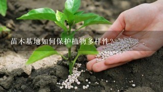 苗木基地如何保护植物多样性?