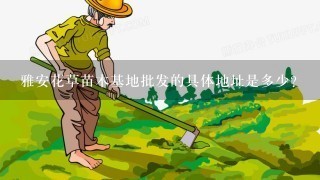 雅安花草苗木基地批发的具体地址是多少?